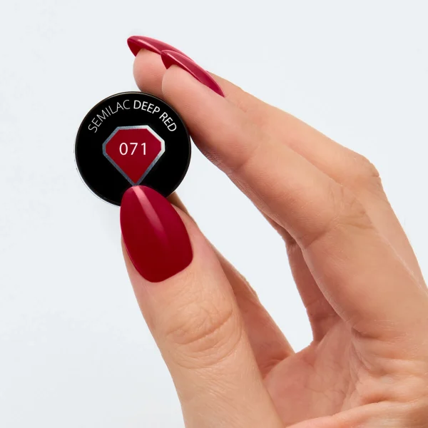Semilac 071 UV Hybrid Deep Red 4