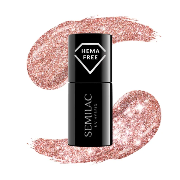 Semilac 458 UV Gel Polish Sparkling Rosé 1