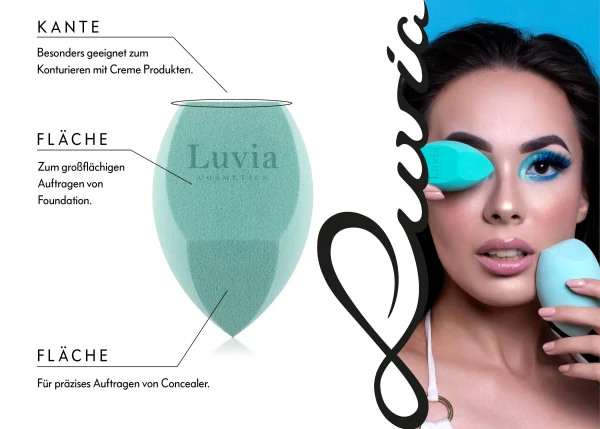 Luvia Cosmetics Prime Vegan – Body Sponge Set Mint 7