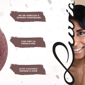 Luvia Cosmetics Konjac Schwamm – Set Red Clay 19