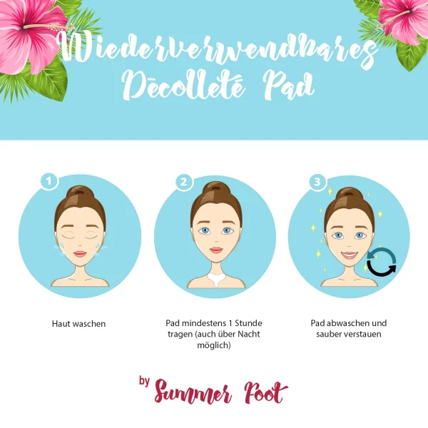 Summer Foot Wiederverwendbares Dekolleté Pad 4