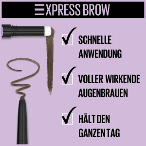 Maybelline New York Augenbrauenstift Express Brow Satin Duo 02 Med Brown 20