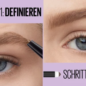 Maybelline New York Augenbrauenstift Express Brow Satin Duo 02 Med Brown 24
