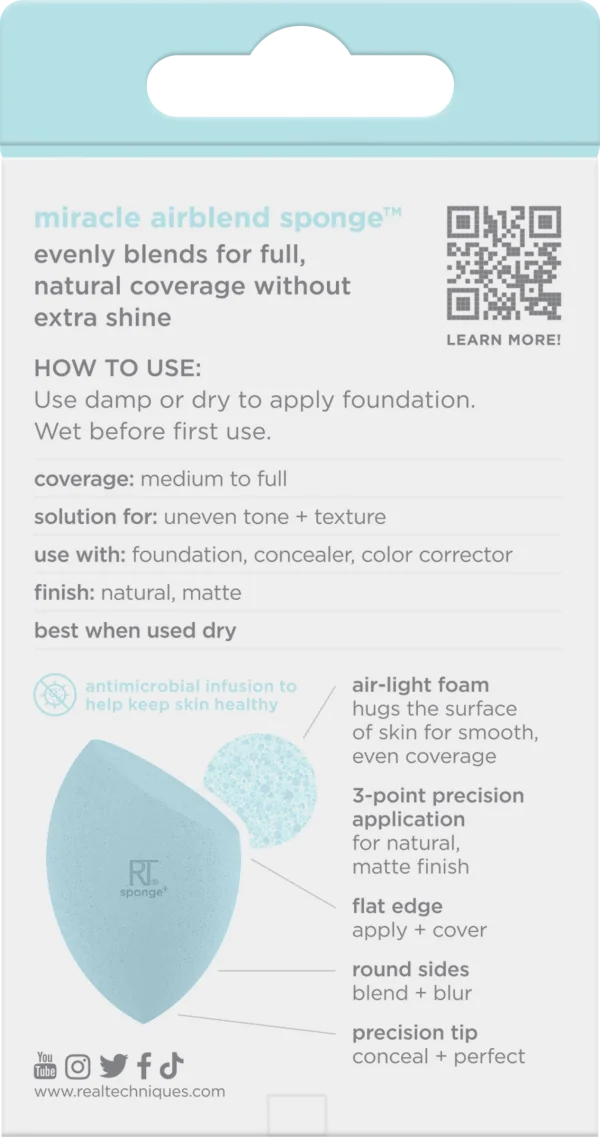 Real Techniques Miracle Airblend Sponge 4