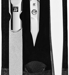 Zwilling Druckknopf-Etui Rindleder, Schwarz 3-tlg. 7