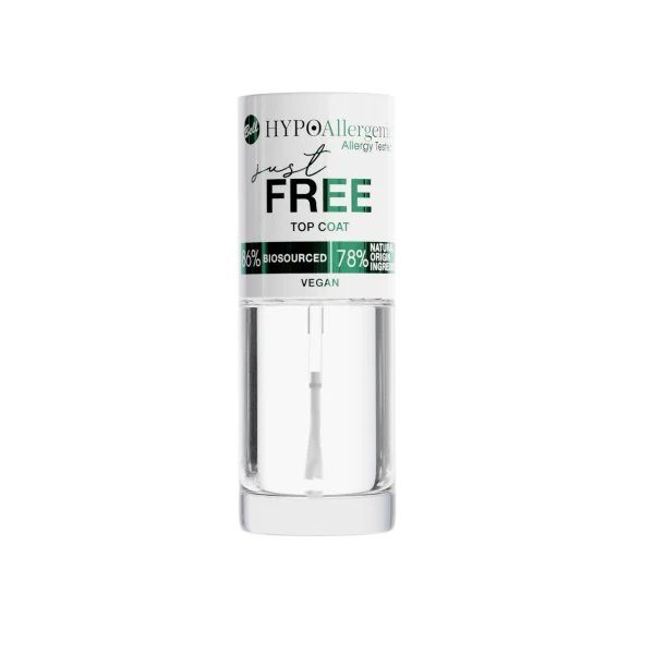 HYPOAllergenic Just Free Nail Top Coat Überlack 1
