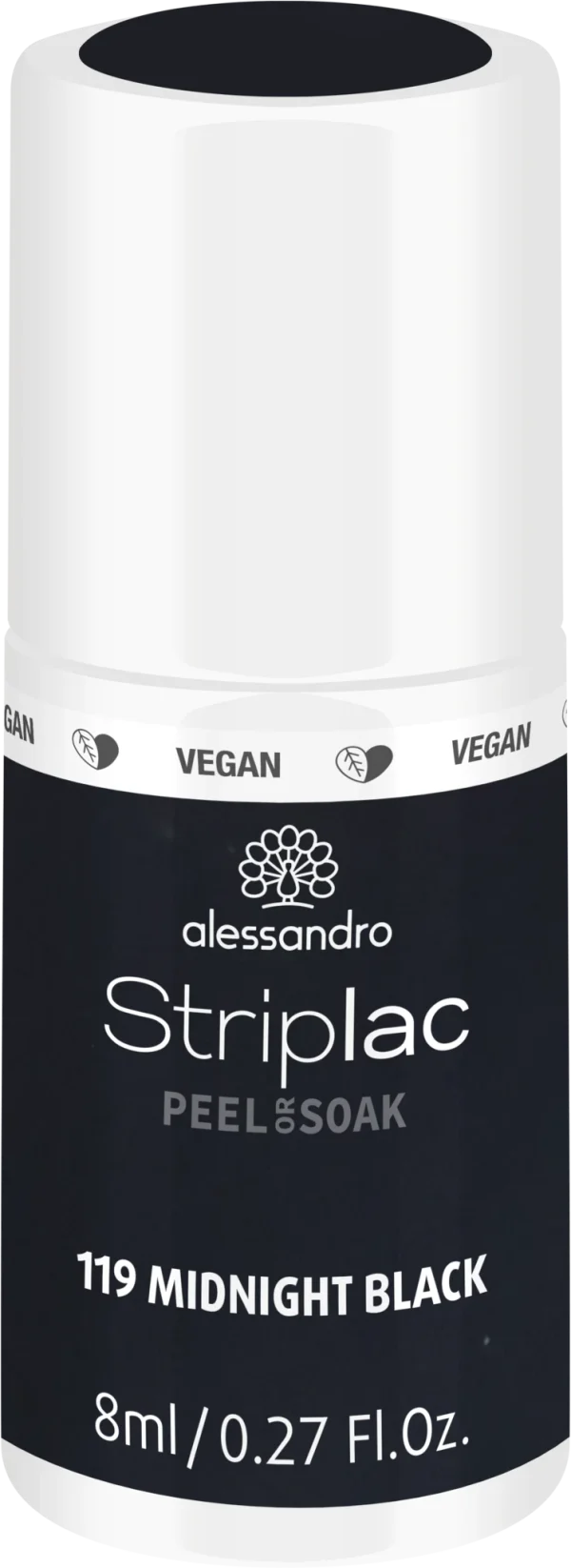 Alessandro STRIPLAC PEEL OR SOAK MIDNIGHT BLACK -VEGAN 1