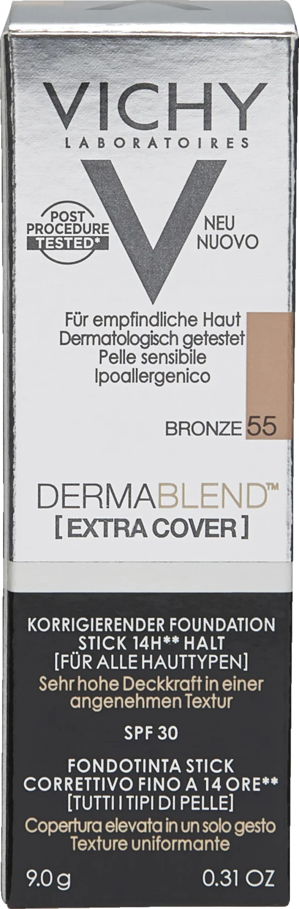 VICHY DERMABLEND [EXTRA COVER] Korrigierender Foundation Stick 55 Bronze 1