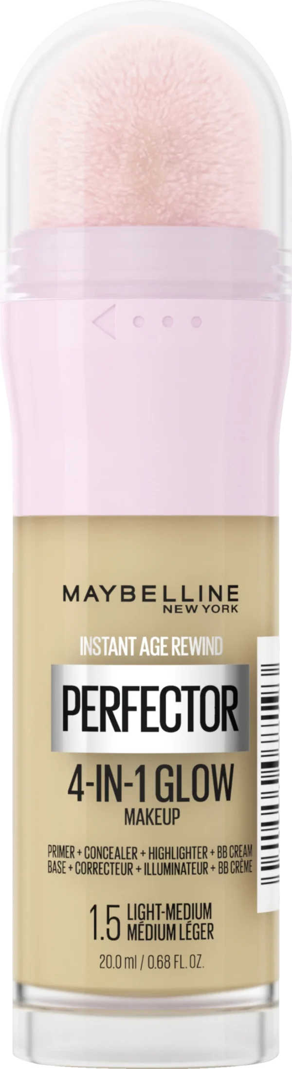 Maybelline New York Instant Perfector Glow 4-in-1 Make-Up 1.5 Light Medium 1