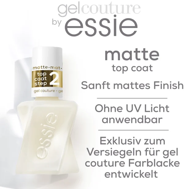 Essie Nagellack Gel Couture Matte Top Coat 8