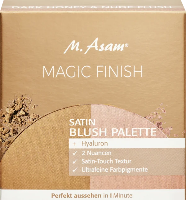 M. Asam MAGIC FINISH Satin Blush Palette – Dark Honey & Nude Flush 3