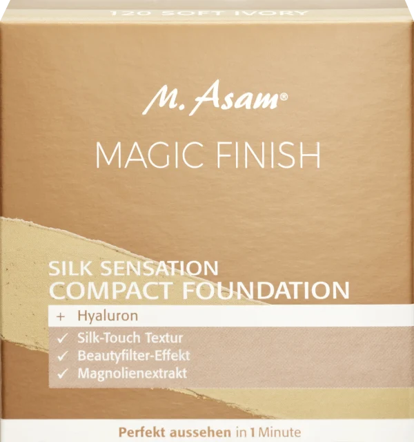 M. Asam MAGIC FINISH Silk Sensation Compact Foundation – 120 Soft Ivory 3