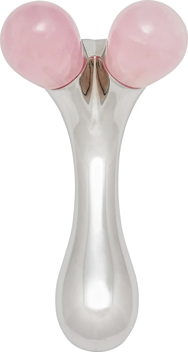 FOR YOUR Beauty Twin-Ball Rosenquarz-Roller 3