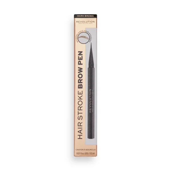 Revolution Makeup Revolution Hair Stroke Brow Pen Dark Brown 1