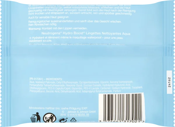 Neutrogena Hydro Boost® Aqua Reinigungstücher 3
