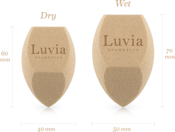Luvia Cosmetics Tea Make-up Sponge Set 3