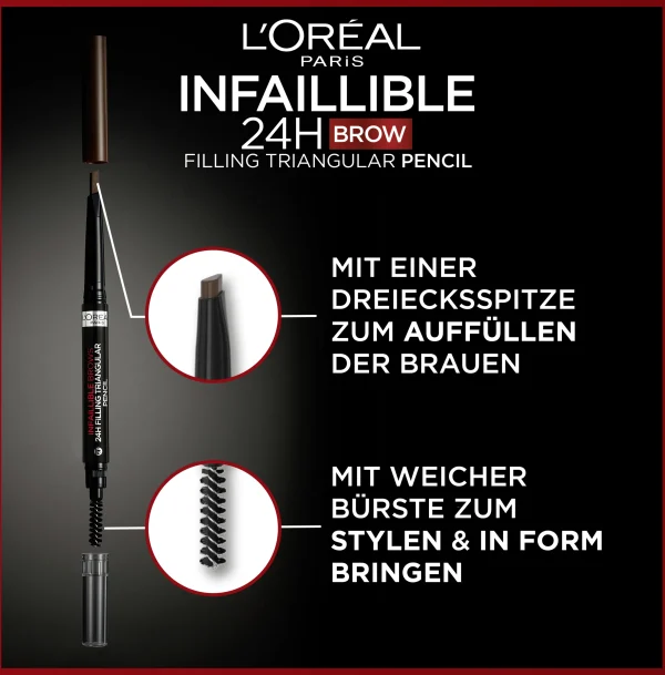 L’Oréal Paris Infaillible 24H Brow Filling Triangular Pencil 7.0 Blonde 4